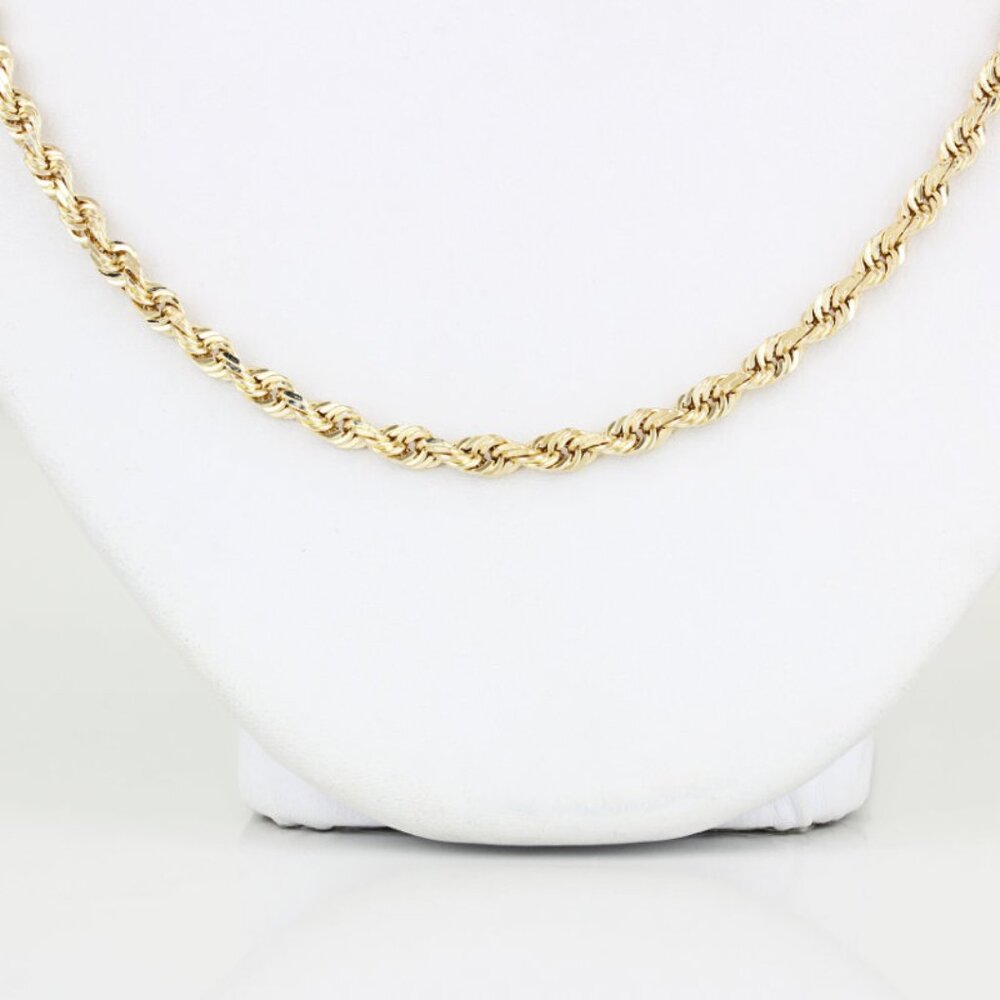 14KYG 20.5-inch Rope Chain Necklace 3MM by Michael Anthony